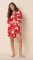 The Cat's Pajamas Women's Floral Festiva Pima Knit Cotton Classic Nightshirt