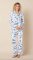 The Cat's Pajamas Women's Field & Feather Pima Knit Cotton Classic Pajama Set