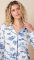 The Cat's Pajamas Women's Field & Feather Pima Knit Cotton Classic Pajama Set