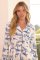 The Cat's Pajamas Women's Field & Feather Pima Knit Cotton Classic Pajama Set