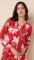 The Cat's Pajamas Women's Floral Festiva Pima Knit Cotton Classic Pajama Set