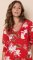 The Cat's Pajamas Women's Floral Festiva Pima Knit Cotton Long Sleeve Sleepshirt