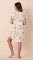 The Cat's Pajamas Women's Florentina Pima Knit Cotton Short Sleeve Sleepshirt