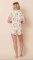 The Cat's Pajamas Women's Florentina Pima Knit Cotton Short Sleeve Short Set