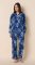 The Cat's Pajamas Women's Garden Posy Luxe Pima Cotton Classic Pajama Set