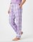Boxercraft Girls Carnegie Lavender Cuffed Flannel Plaid Pant