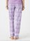 Boxercraft Girls Carnegie Lavender Cuffed Flannel Plaid Pant