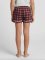 Boxercraft Girls Varsity Maroon/Oxford Poly Flannel Plaid Lounge Shorts