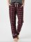Boxercraft Girls Varsity Maroon/Oxford Cuffed Poly Flannel Lounge Pant