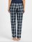 Boxercraft Girls Navy/Silver Cuffed Poly Flannel Plaid Lounge Pant