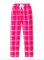 Boxercraft Girls Carnegie Pink Cuffed Poly Flannel Plaid Lounge Pant