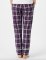 Boxercraft Girls Purple/White Cuffed Poly Flannel Plaid Lounge Pant