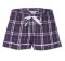 Boxercraft Kids Purple/White Poly Flannel Plaid Lounge Shorts