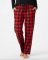 Boxercraft Girls Red/Black Buffalo Cuffed Poly Flannel Lounge Pant
