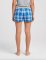 Boxercraft Girls Royal/Silver Poly Flannel Plaid Lounge Shorts