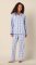 The Cat's Pajamas Women's Harbor Blue Flannel Classic Pajama Set