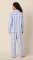 The Cat's Pajamas Women's Harbor Blue Flannel Classic Pajama Set
