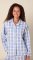 The Cat's Pajamas Women's Harbor Blue Flannel Classic Pajama Set