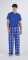 Boxercraft Men's Harley Carnegie Electric Blue Plaid Flannel Pajama Pant
