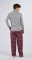 Boxercraft Men's Harley Varsity Maroon Plaid Flannel Pajama Pant