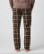 Boxercraft Men's Harley Varsity Espresso/Brown/Natural Plaid Flannel Pajama Pant