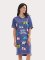 Little Blue House by Hatley Bearly Sleeping Cotton Sleepshirt in Blue