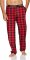 Little Blue House by Hatley Men's Red Buffalo Plaid Cotton Jersey Pajama Pant
