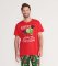 Little Blue House by Hatley Men's Woofing Christmas Tee in Red