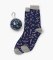 Little Blue House by Hatley Men's Candy Cane Socks in A Ball