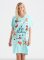 Little Blue House by Hatley Yoga Pawsitions Cotton Sleepshirt in Aqua Splash