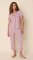 The Cat's Pajamas Women's Holiday Stripe Pima Knit Cotton Capri Pajama Set