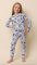 The Cat's Pajamas Kids Holly Jolly Pima Knit Cotton Pullover Pajama Set