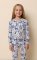 The Cat's Pajamas Kids Holly Jolly Pima Knit Cotton Pullover Pajama Set