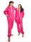 Big Feet Pajamas Adult Hooded One Piece Jumpsuit in Hot Pink