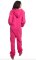 Big Feet Pajamas Adult Hooded One Piece Jumpsuit in Hot Pink