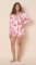 The Cat's Pajamas Women's Idle Hours Pima Knit Cotton Long Sleeve Short Set