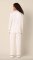The Cat's Pajamas Women's Ivory/Navy Pima Knit Cotton Classic Pajama Set