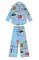Karen Mabon London Organic Cotton Classic Pajama Set in Blue