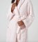 Kashwére Basket Weave Shawl Robe in Pink