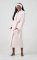 Kashwére Basket Weave Shawl Robe in Pink