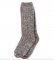 Kashwére Ribbed Heathered Silver Fox/Pewter Lounge Socks
