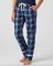 Boxercraft Kids Navy/Colmbia Cuffed Poly Flannel Plaid Pant