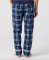 Boxercraft Kids Navy/Colmbia Cuffed Poly Flannel Plaid Pant