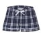 Boxercraft Kids Navy/Silver Poly Flannel Plaid Lounge Shorts