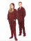 Big Feet Pajamas Kids Red & Black Buffalo Plaid Fleece Hooded One Piece Footy