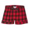 Boxercraft Kids Red/Black Buffalo Poly Flannel Plaid Lounge Shorts