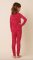 The Cat's Pajamas Kids Red Confetti Dot Pima Knit Cotton Pajama Set