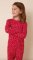 The Cat's Pajamas Kids Red Confetti Dot Pima Knit Cotton Pajama Set