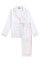 KIP. Women's Premium Cotton Classic Pajama Set in Lily White