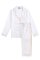 KIP. Women's Premium Cotton Classic Pajama Set in Lily White